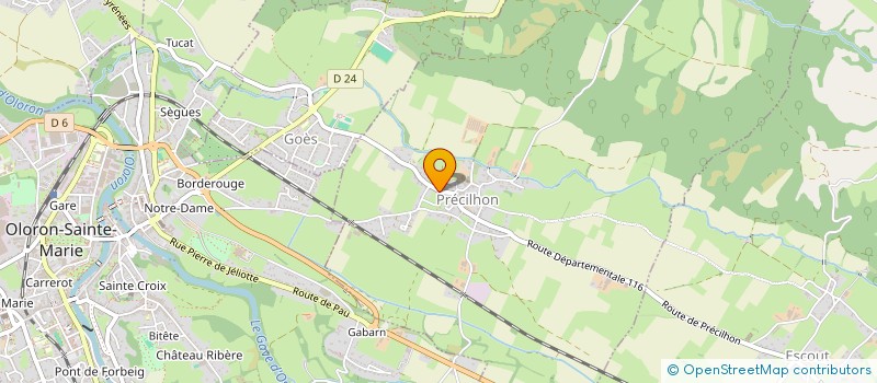 localisation de l'entreprise MADAME EMILIE BONNEVIALLE  PRECILHON