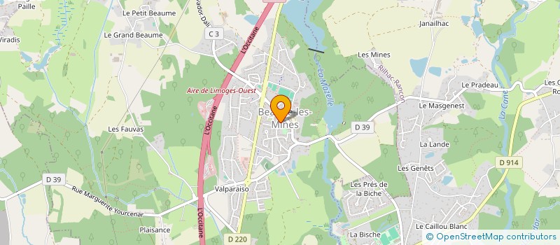 localisation de l'entreprise MADAME EMILIE BORDE à LIMOGES