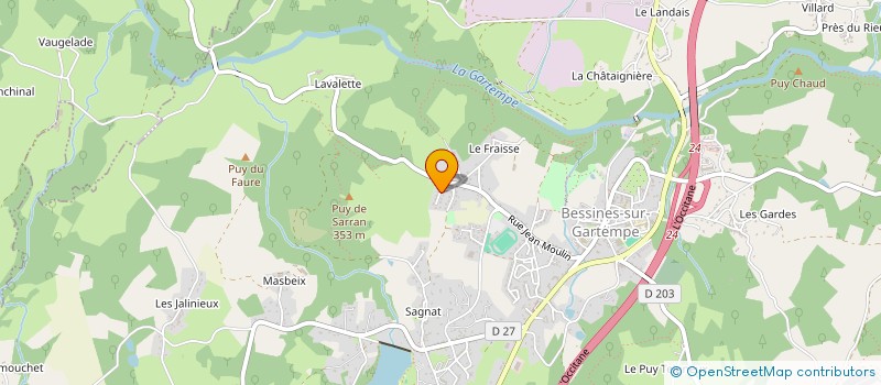 localisation de l'entreprise MADAME EMILIE BORDEAU  BESSINES-SUR-GARTEMPE