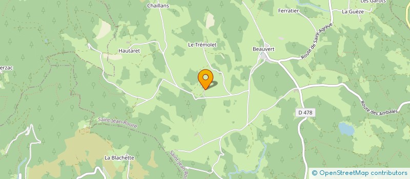 localisation de l'entreprise MADAME EMILIE BOS  SAINT-JEAN-ROURE