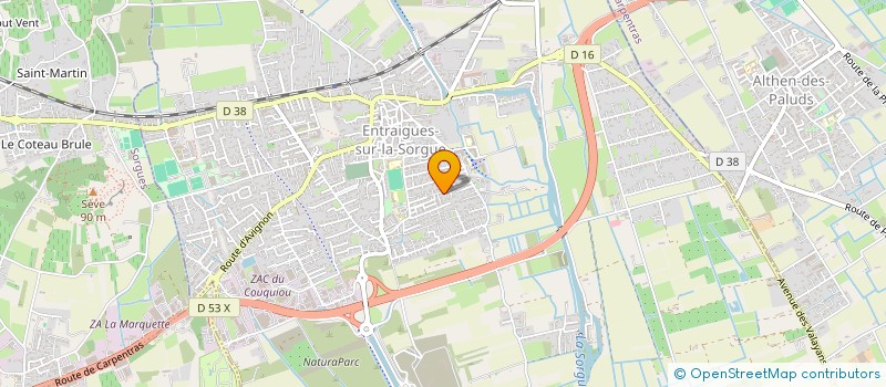 localisation de l'entreprise MADAME EMILIE BOSQUET  ENTRAIGUES-SUR-LA-SORGUE