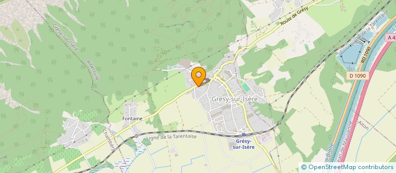 localisation de l'entreprise MADAME EMILIE BOSSON  GRESY-SUR-ISERE