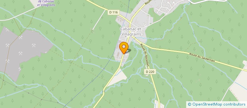 localisation de l'entreprise MADAME EMILIE BOUHIER  CABANAC-ET-VILLAGRAINS