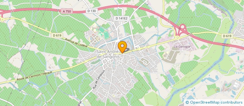 localisation de l'entreprise MADAME EMILIE BOULLAND  SAINT-ANDRE-DE-SANGONIS