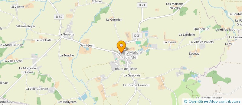 localisation de l'entreprise MADAME EMILIE BOUNASRI  SAINT-MALON-SUR-MEL