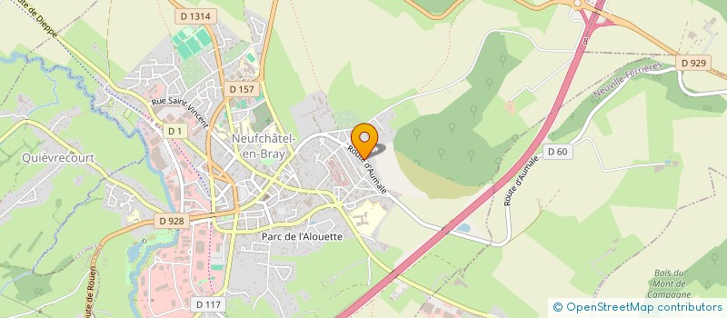 localisation de l'entreprise MADAME EMILIE BOUREL  NEUFCHATEL-EN-BRAY