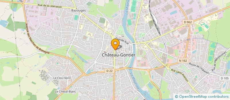 localisation de l'entreprise MADAME EMILIE BOURGEAIS  CHATEAU-GONTIER-SUR-MAYENNE