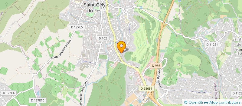 localisation de l'entreprise MADAME EMILIE BOUSQUET  SAINT-GELY-DU-FESC