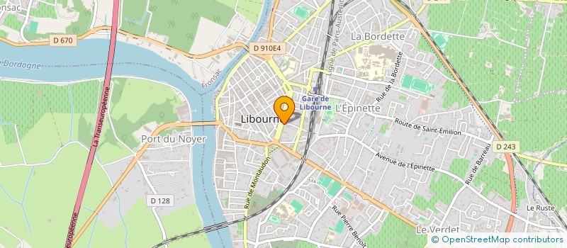 localisation de l'entreprise MADAME EMILIE BOUTON  LIBOURNE