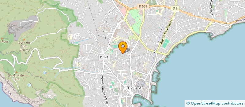 localisation de l'entreprise MADAME EMILIE BOUVET  LA CIOTAT