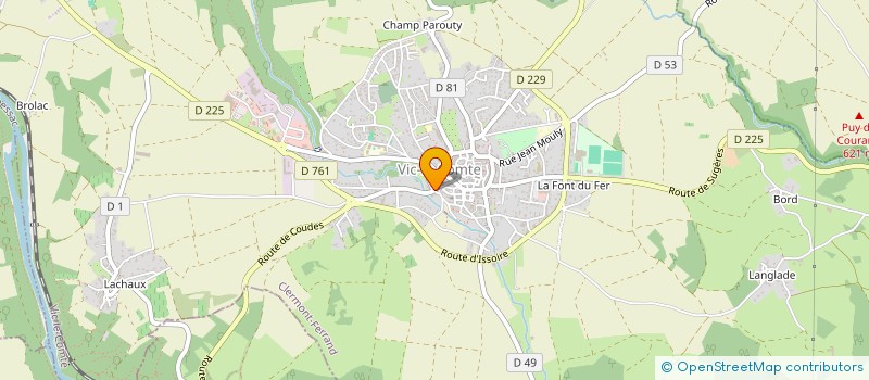 localisation de l'entreprise MADAME EMILIE BOUZILLARD  VIC-LE-COMTE