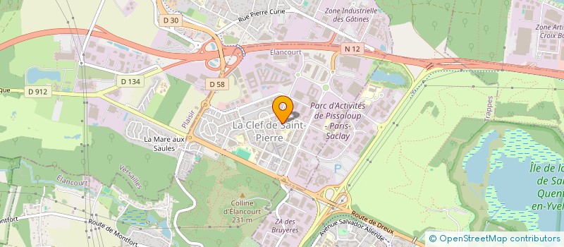 localisation de l'entreprise MADAME EMILIE BOVERI  ELANCOURT