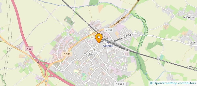 localisation de l'entreprise MADAME EMILIE BRAME  ORCHIES