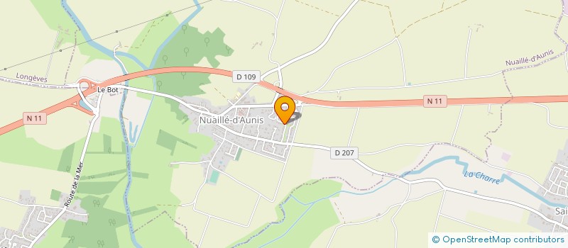 localisation de l'entreprise MADAME EMILIE BREBINAUD  SAINT SAUVEUR D'AUNIS