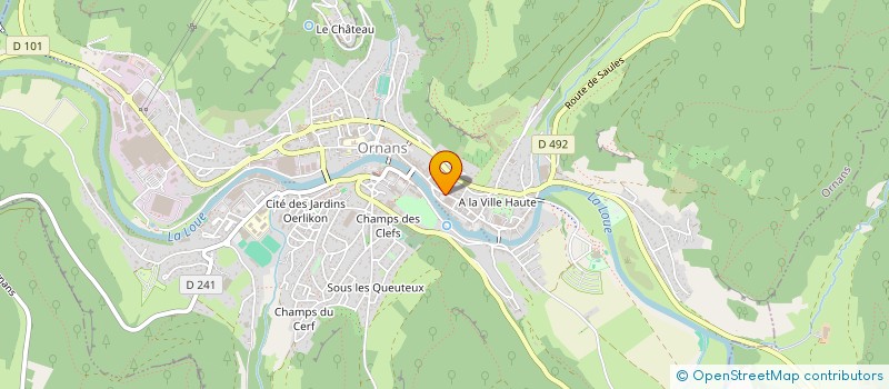 localisation de l'entreprise MADAME EMILIE BRETON à ORNANS