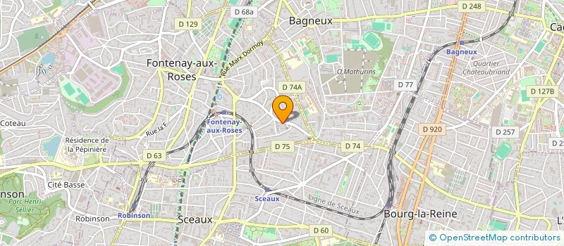 localisation de l'entreprise MADAME EMILIE BRINDEAU à FONTENAY-AUX-ROSES