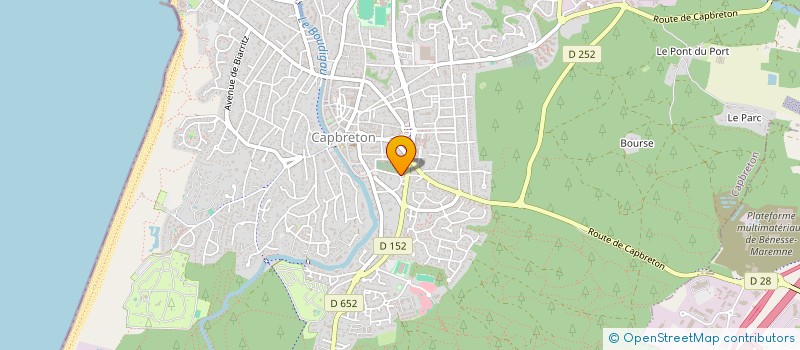 localisation de l'entreprise MADAME EMILIE BRUGUEROLLE  CAPBRETON