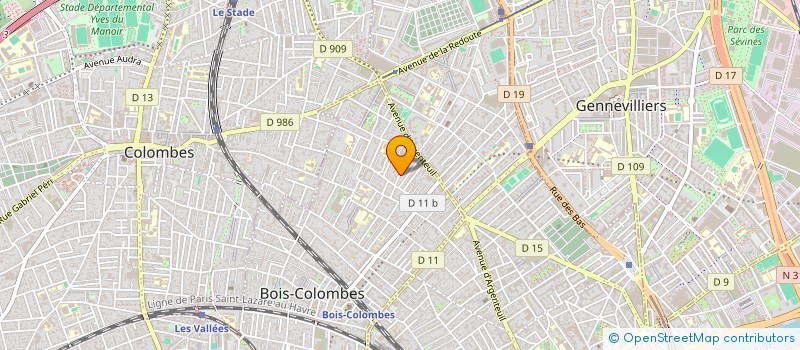 localisation de l'entreprise MADAME EMILIE BURGUIERE à BOIS-COLOMBES