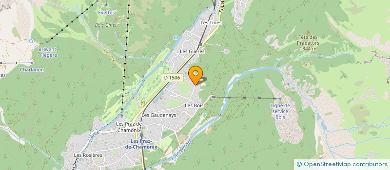 localisation de l'entreprise MADAME EMILIE BURNET  CHAMONIX-MONT-BLANC