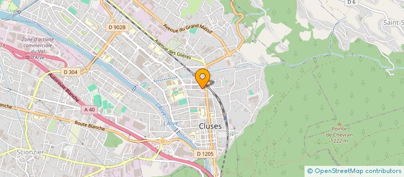 localisation de l'entreprise MADAME EMILIE BURNIER-FRAMBORET  CLUSES