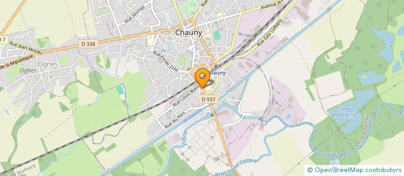 localisation de l'entreprise MADAME EMILIE CAGNY à CHAUNY