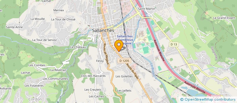 localisation de l'entreprise MADAME EMILIE CALAIS  SALLANCHES