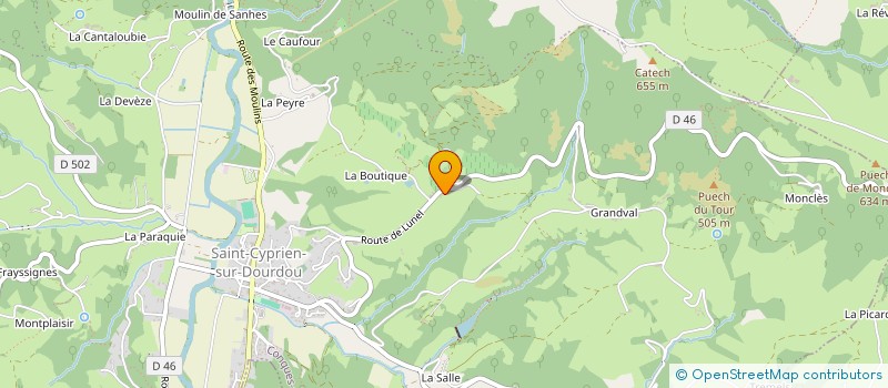 localisation de l'entreprise MADAME EMILIE CAMPANAC  CONQUES-EN-ROUERGUE