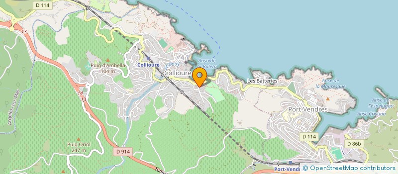 localisation de l'entreprise MADAME EMILIE CAMPS  COLLIOURE