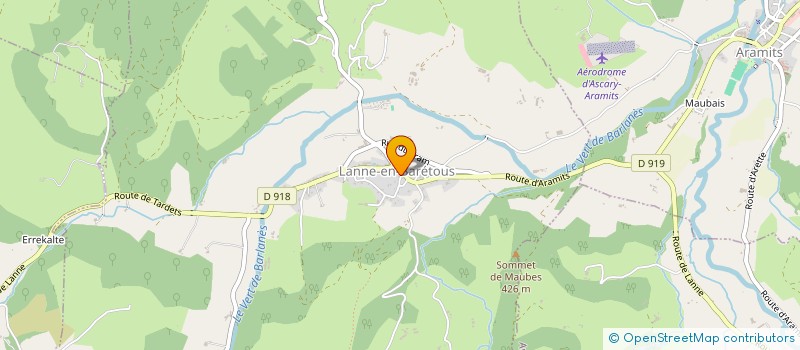 localisation de l'entreprise MADAME EMILIE CARASSOU  LANNE-EN-BARETOUS