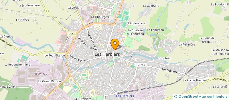 localisation de l'entreprise MADAME EMILIE CARCAUD  HERBIERS (LES)