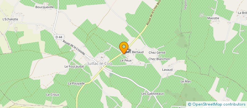 localisation de l'entreprise MADAME EMILIE CARENOU  JUILLAC-LE-COQ
