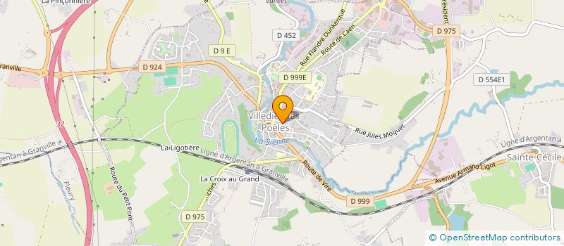 localisation de l'entreprise MADAME EMILIE CASSET  VILLEDIEU-LES-POELES-ROUFFIGNY