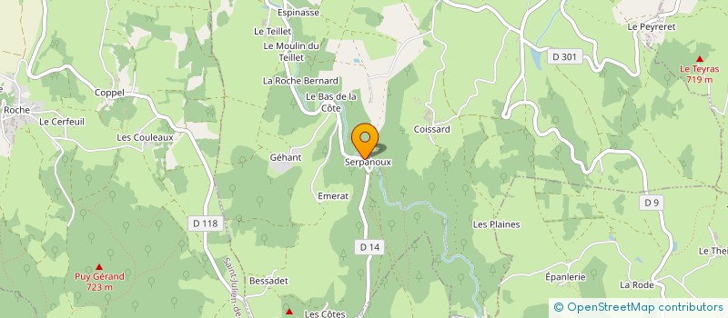 localisation de l'entreprise MADAME EMILIE CASTAGNINI  MONTMORIN