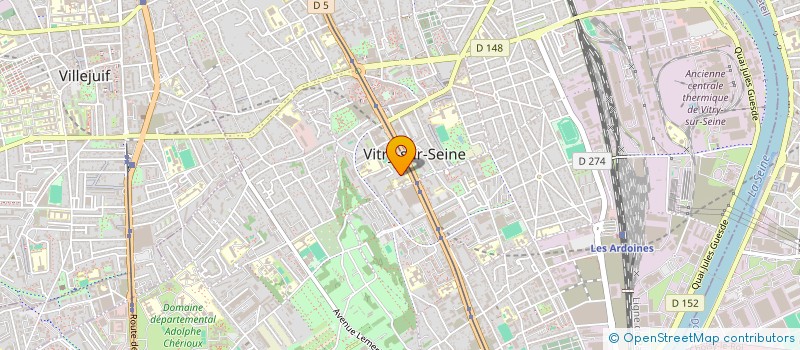 localisation de l'entreprise MADAME EMILIE CAZES à VITRY-SUR-SEINE