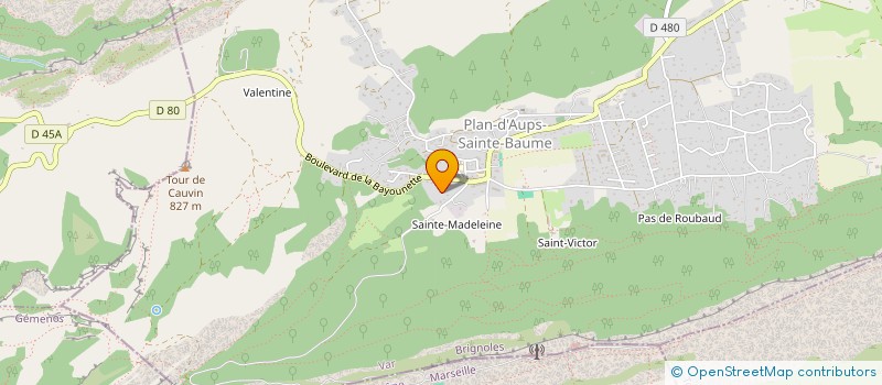 localisation de l'entreprise MADAME EMILIE CELINE MARION GAILLARD  PLAN D'AUPS SAINTE BAUME