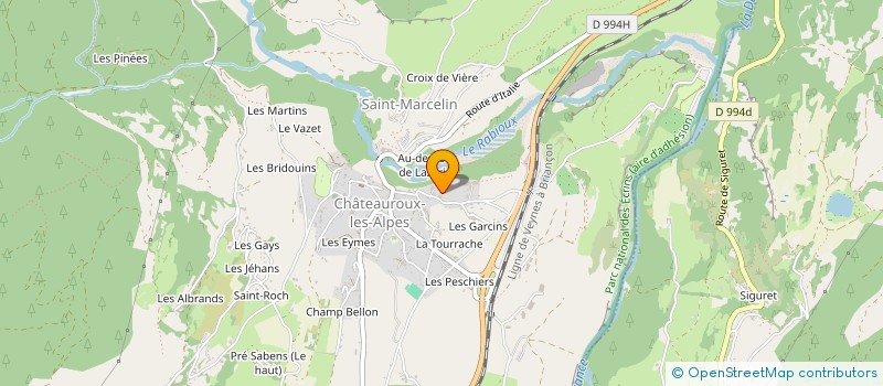 localisation de l'entreprise MADAME EMILIE CERUTTI  CHATEAUROUX-LES-ALPES