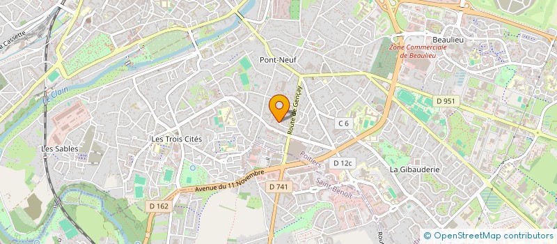 localisation de l'entreprise MADAME EMILIE CHABRELY à POITIERS
