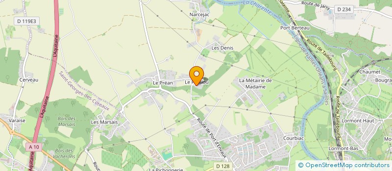 localisation de l'entreprise MADAME EMILIE CHAMBARD à SAINTES