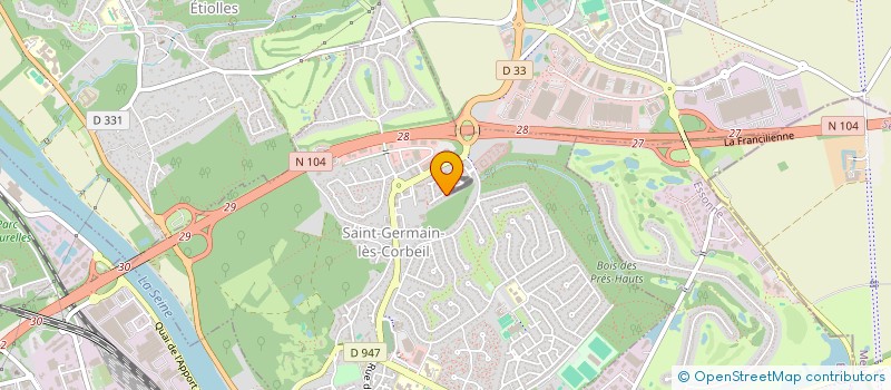 localisation de l'entreprise MADAME EMILIE CHAPEAU  SAINT-GERMAIN-LES-CORBEIL