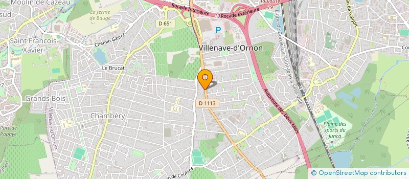 localisation de l'entreprise MADAME EMILIE CHAPPAZ  VILLENAVE-D'ORNON