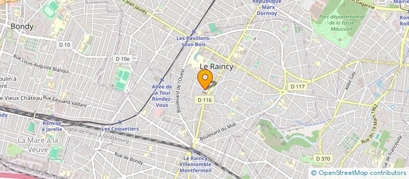 localisation de l'entreprise MADAME EMILIE CHARLES à LE RAINCY
