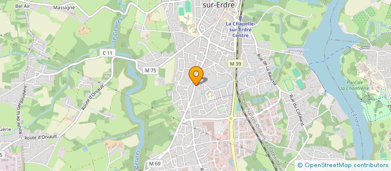 localisation de l'entreprise MADAME EMILIE CHARMETANT  LA CHAPELLE-SUR-ERDRE