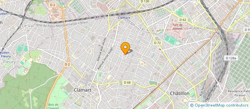 localisation de l'entreprise MADAME EMILIE CHARRIER à CLAMART