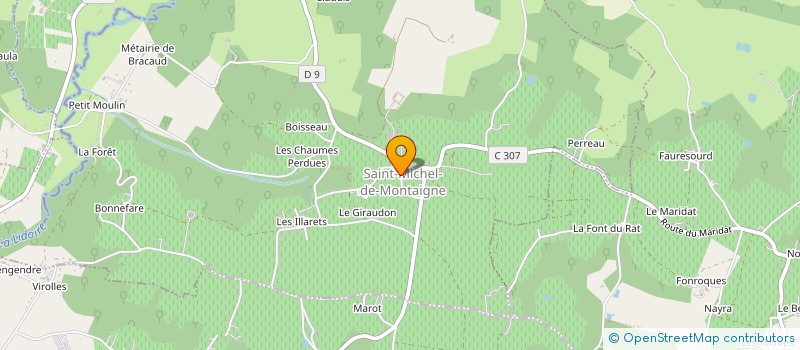 localisation de l'entreprise MADAME EMILIE CHASTAND  SAINT-SEURIN-DE-PRATS