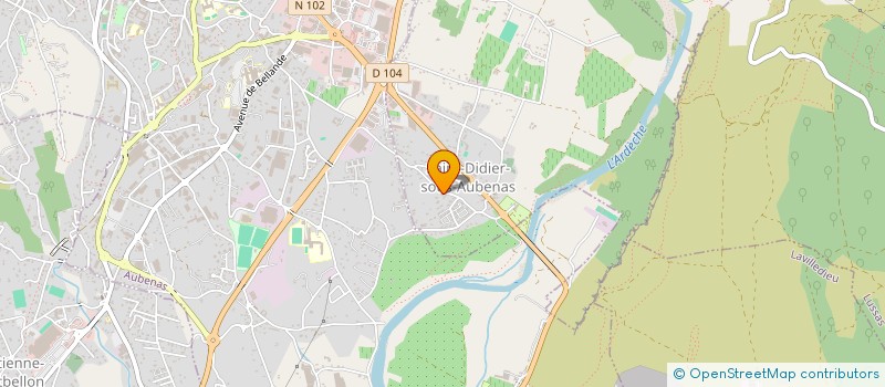 localisation de l'entreprise MADAME EMILIE CHATELIN  SAINT-DIDIER-SOUS-AUBENAS