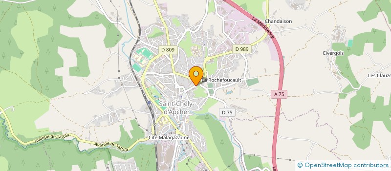 localisation de l'entreprise MADAME EMILIE CHAUVET  ST CHELY D APCHER