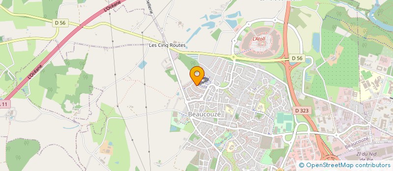 localisation de l'entreprise MADAME EMILIE CHAUVIN  BEAUCOUZE