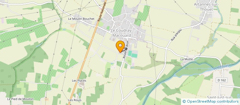 localisation de l'entreprise MADAME EMILIE CHAUVIN  LE COUDRAY-MACOUARD