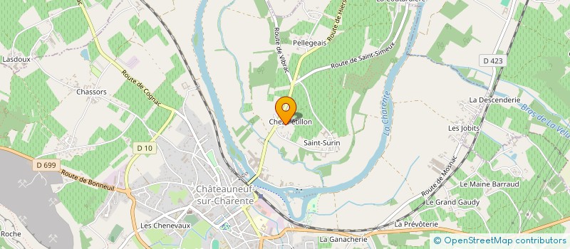 localisation de l'entreprise MADAME EMILIE CHAUVIN à CHATEAUNEUF-SUR-CHARENTE