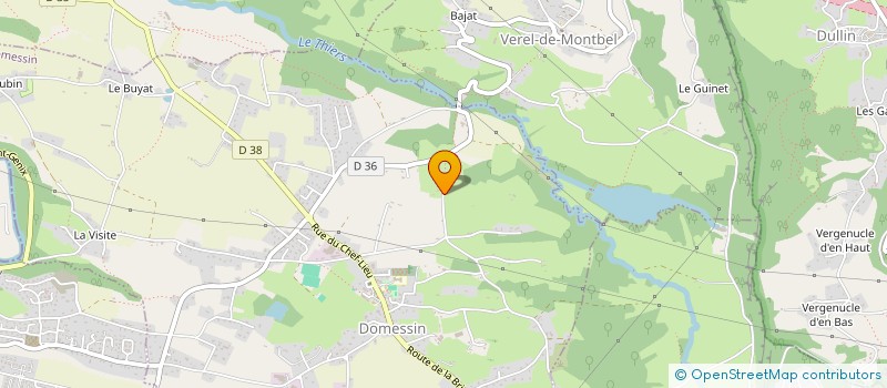 localisation de l'entreprise MADAME EMILIE CHAVERNOZ  DOMESSIN